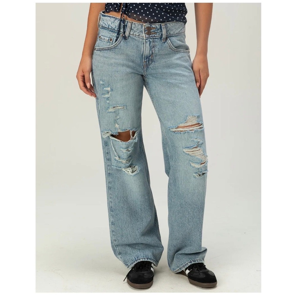 Levi's Superlow Loose Jeans in 'Don't Miss' Wash, Sz 24